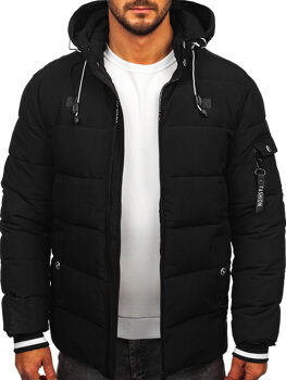 Men's Quilted Winter Jacket Black Bolf 57M7502