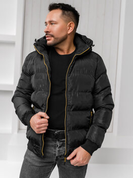 Men's Quilted Winter Jacket Black Bolf 7270A1