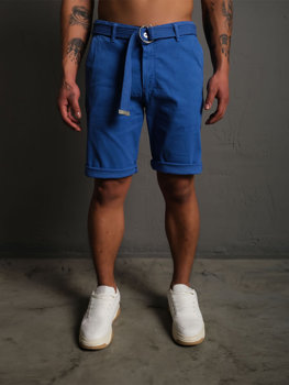 Men’s Shorts with belt Blue Bolf 0010