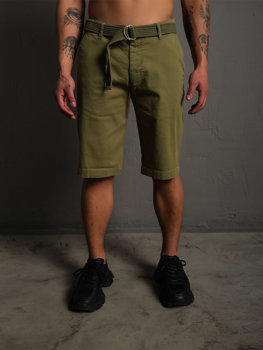 Men’s Shorts with belt Khaki Bolf 0010