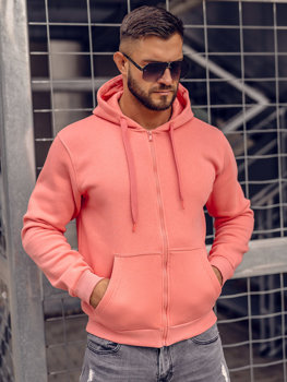 Men's Thick Zip Hoodie Coral Bolf 2008A