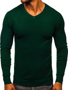 mens white v neck jumper