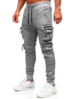 Men’s Warm Cargo Joggers Grey Bolf HSS361