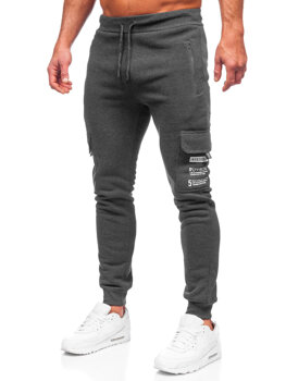 Men's Warm Cargo Sweatpants Graphite Bolf HW2207