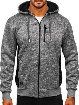 Men’s Warm Hoodie Grey Bolf TC1305