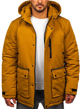 Men’s Winter Parka Jacket Camel Bolf 22M323