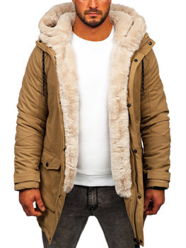 Men's Winter Parka Jacket Camel Bolf M120