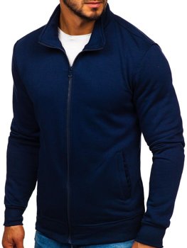 Men's Zip Sweatshirt Navy Blue Bolf B002