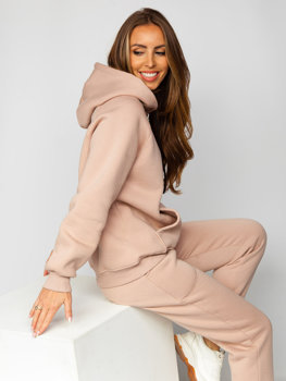 Women's 2-Piece Tracksuit Beige Bolf 5996