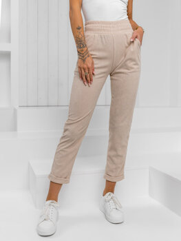 Women’s Striped Pants Beige Bolf W7856