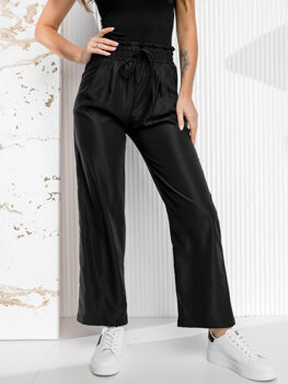 Women’s Wide Leg Pants Black Bolf W7865