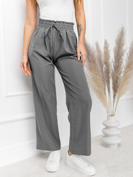 Women’s Wide Leg Pants Graphite Bolf W7865