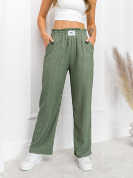 Women’s Wide Leg Pants Green Bolf W7961