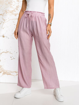 Women’s Wide Leg Pants Pink Bolf W7970