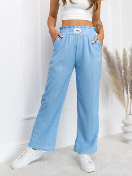 Women’s Wide Leg Pants Sky Blue Bolf W7961