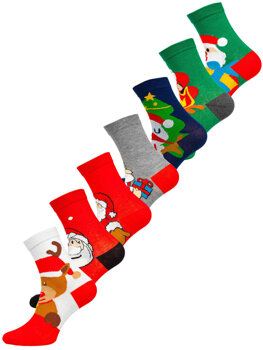 Women's X-mas Socks Multicolour-1 Bolf M798-7P-1 7 PACK