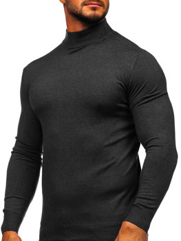 black polo neck jumpers