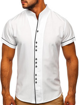 Men's Short Sleeve Shirts White - collection 2023