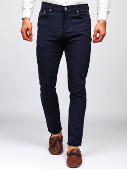 navy blue chino skinny pants