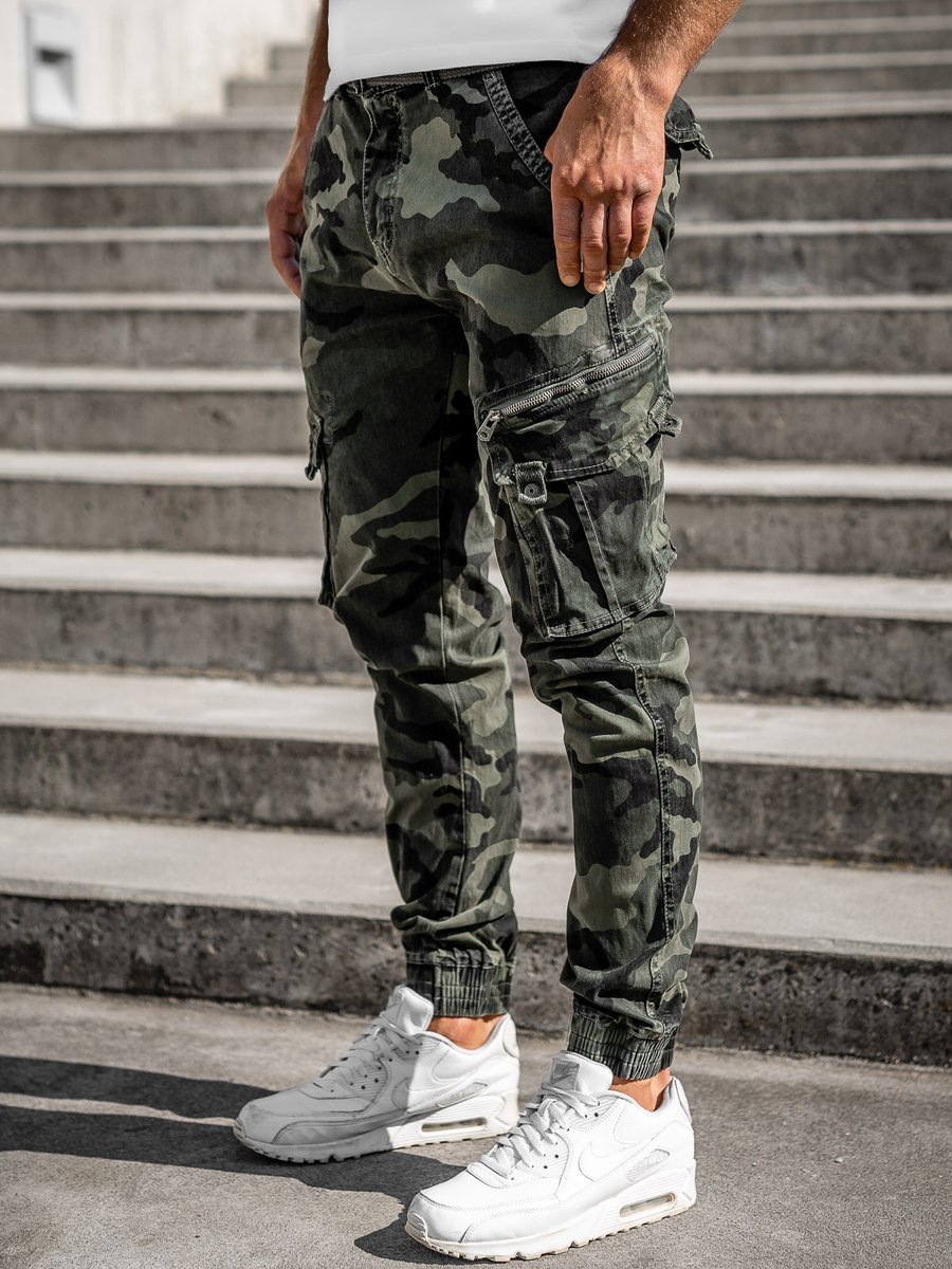 camo cargo joggers mens