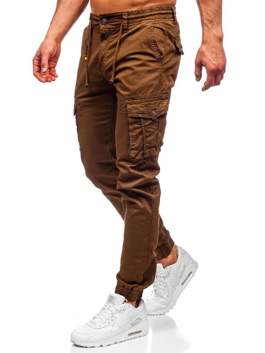 Men S Cargo Joggers Brown Bolf Ct6703 Brown