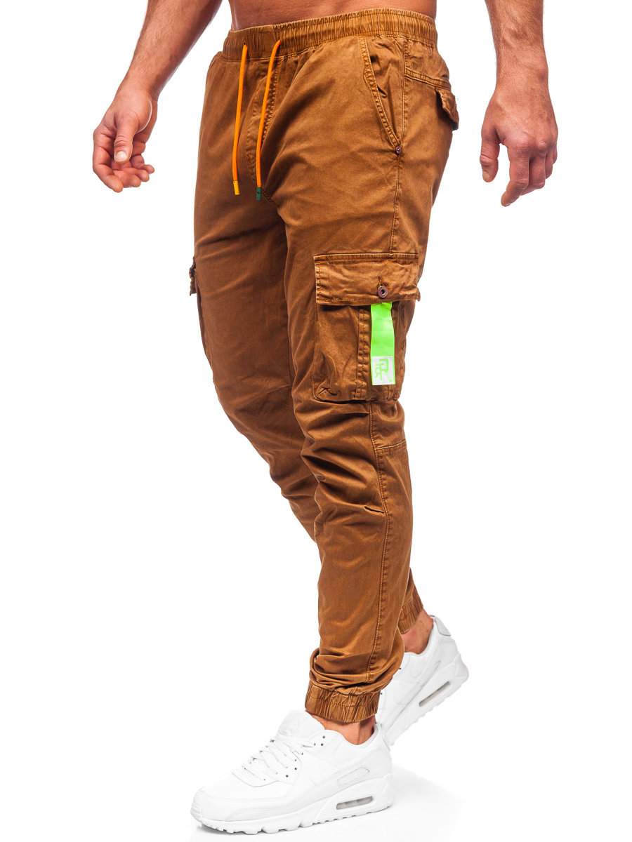 Mens Brown Cotton Joggers at Rs 225/piece
