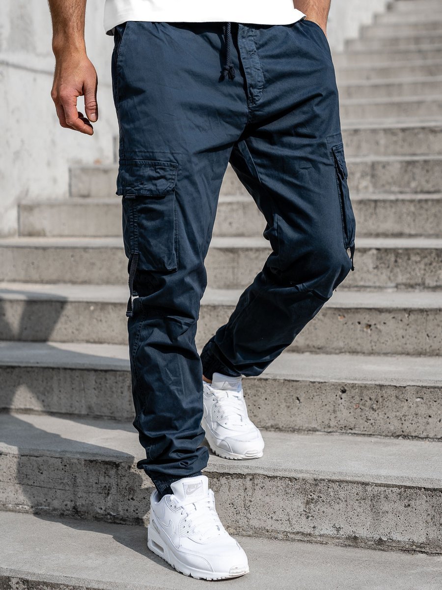 Men's Cargo Joggers Bolf 8956 NAVY BLUE