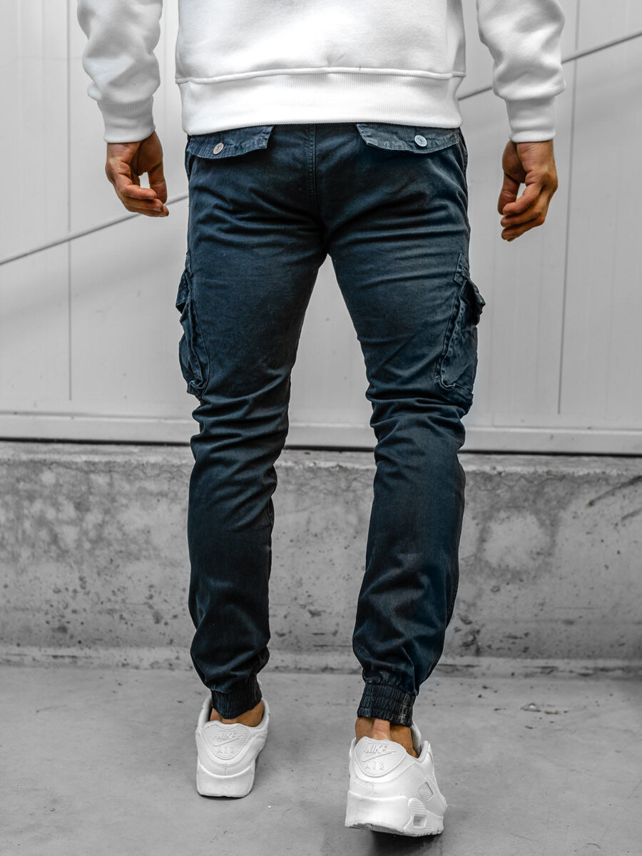 Nike navy cargo cheap joggers