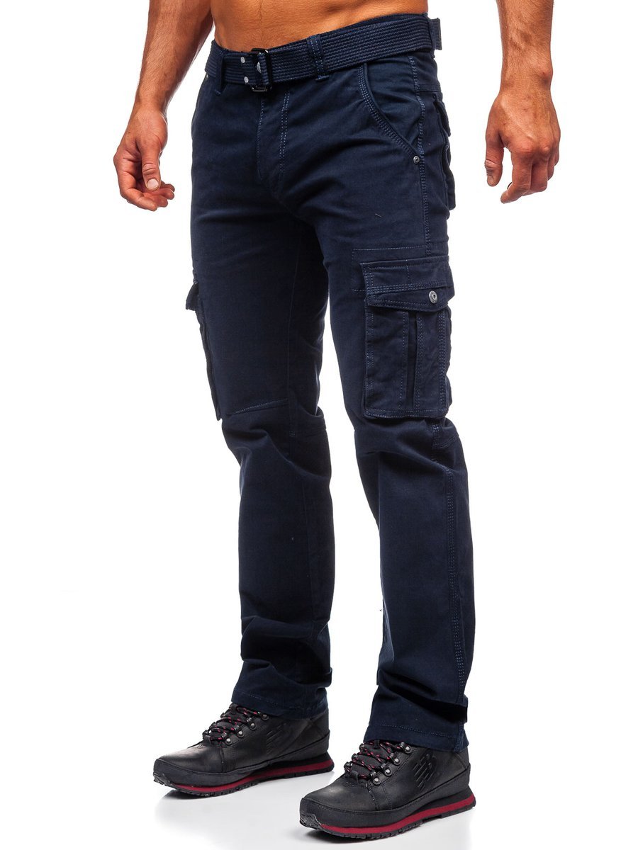 mens navy cargo pants