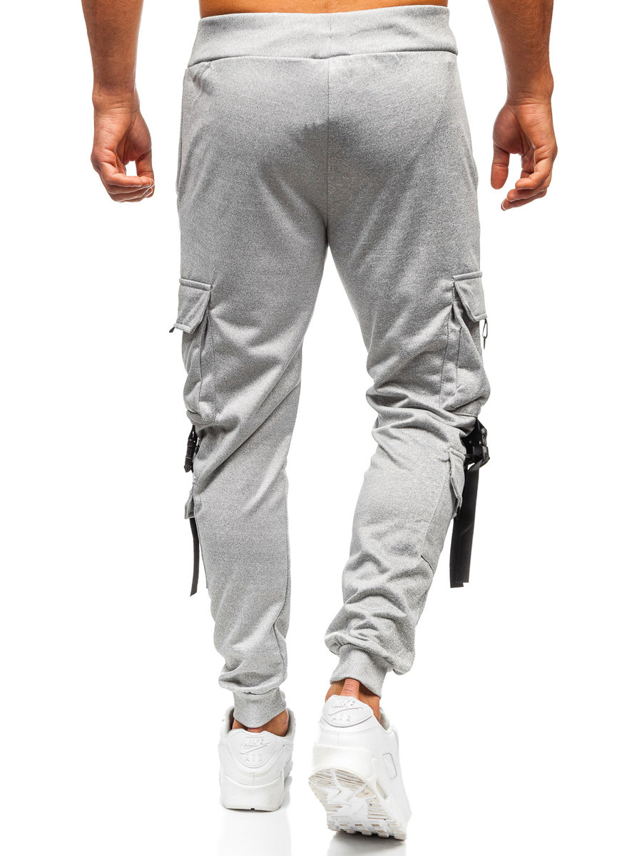 cuffed cargo joggers mens