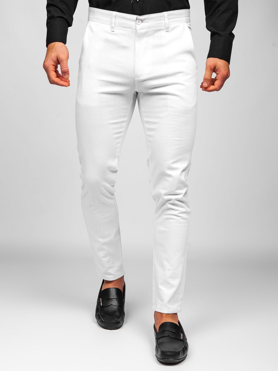 skinny white chino pants