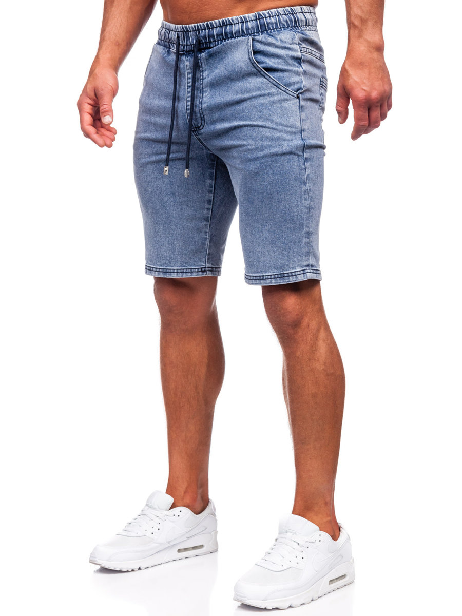 Mens drawstring hotsell denim shorts