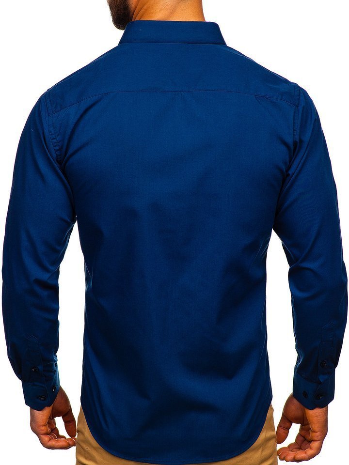 royal blue business shirt