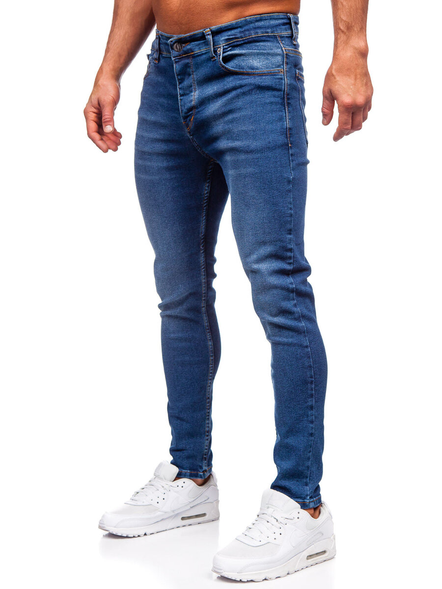 Dark navy blue sale skinny jeans mens