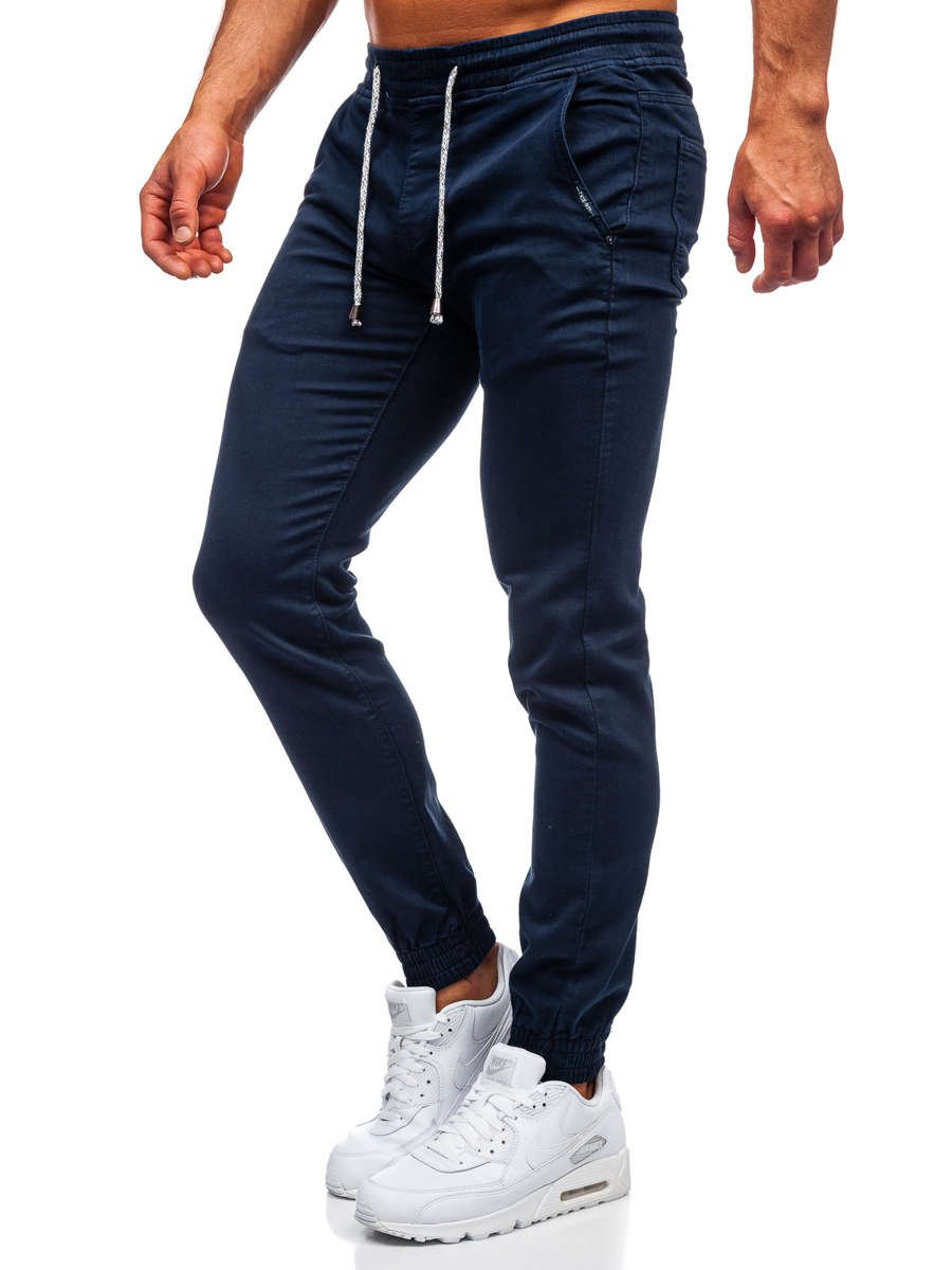 navy blue mens joggers