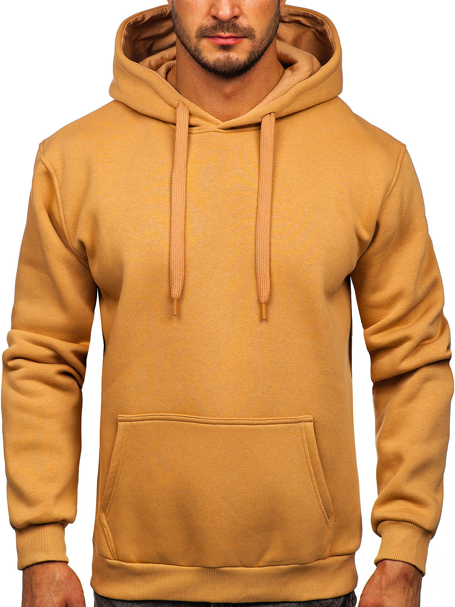 Men s Kangaroo Hoodie Brown Bolf 1004