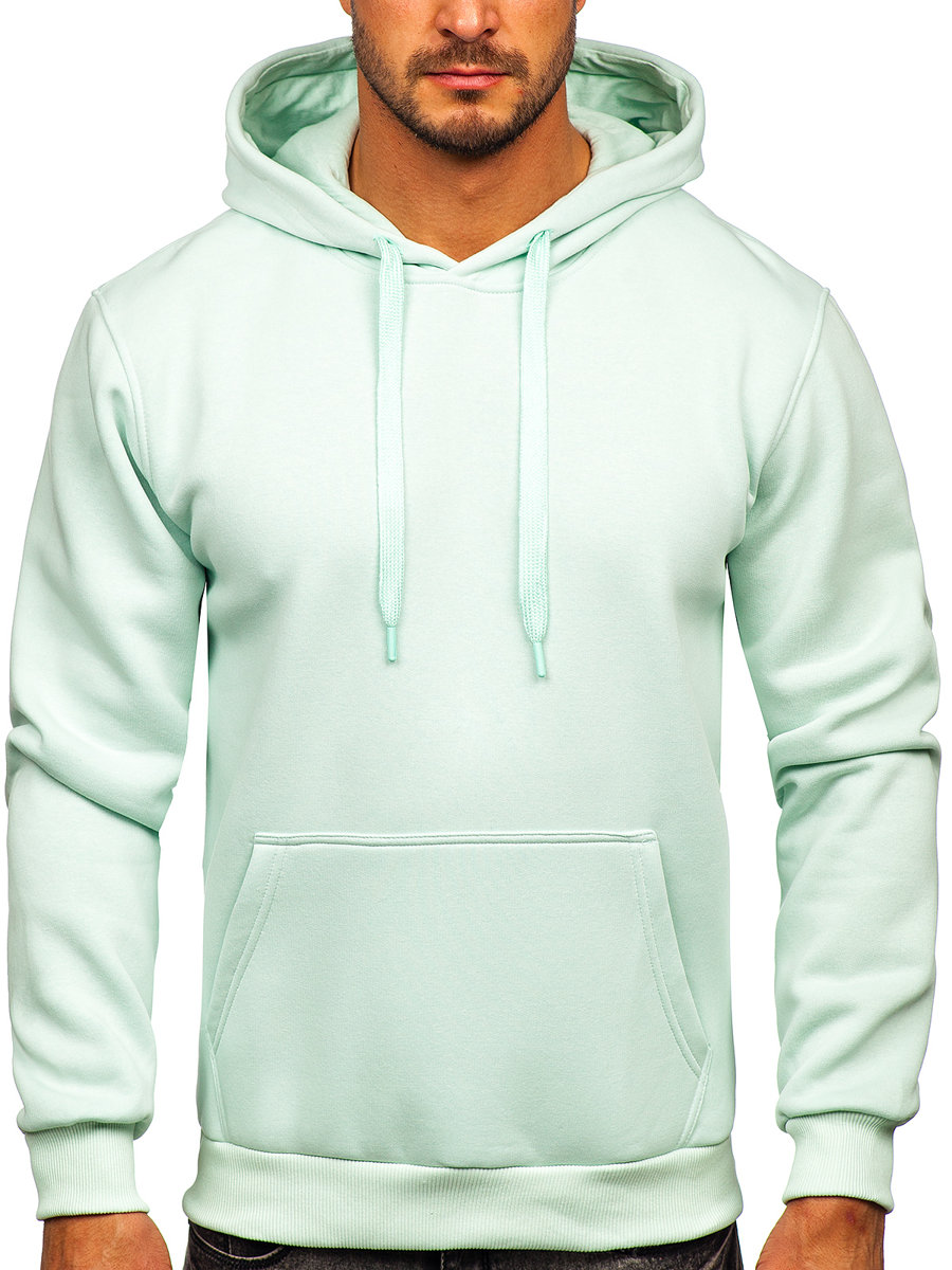 Men's Kangaroo Hoodie Light Mint Bolf B1004 LIGHT MINT