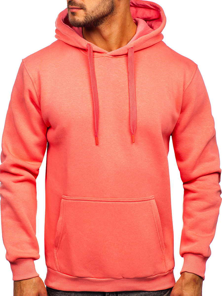 Men s Kangaroo Hoodie Salmon Bolf 1004