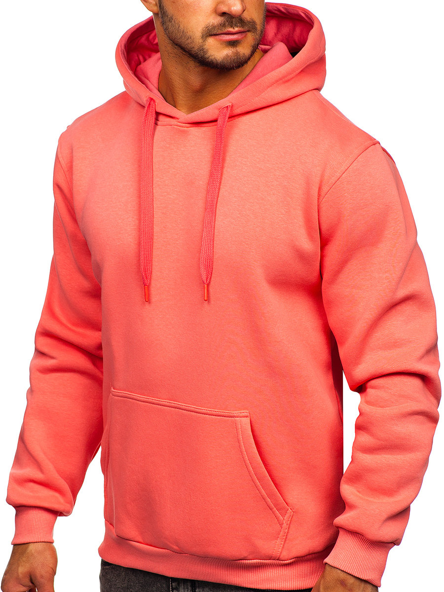 Men s Kangaroo Hoodie Salmon Bolf 1004