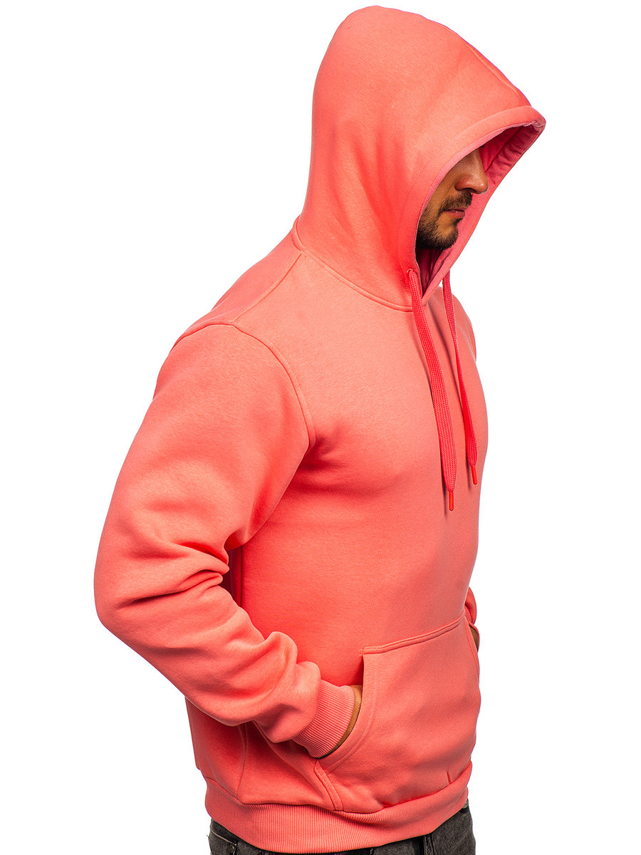 Men s Kangaroo Hoodie Salmon Bolf 1004