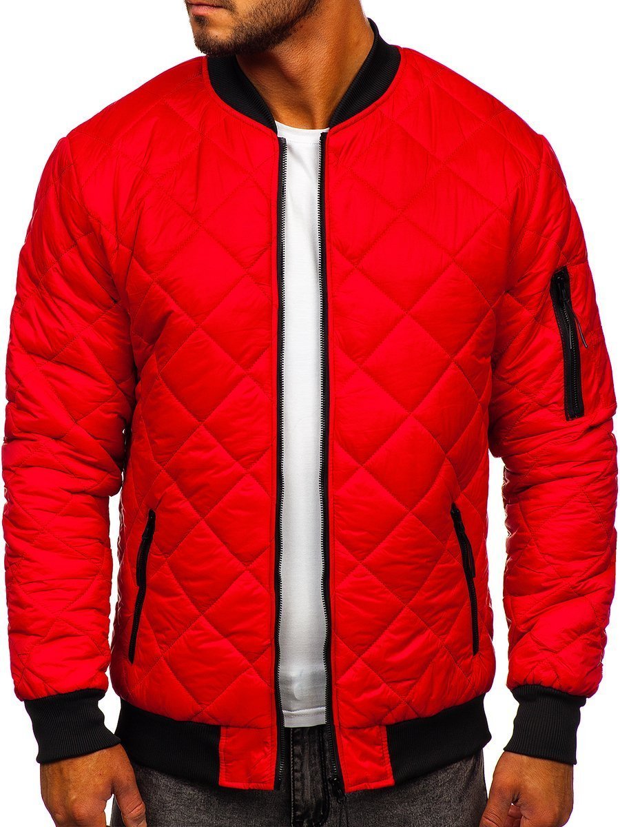 Jacket red men best sale