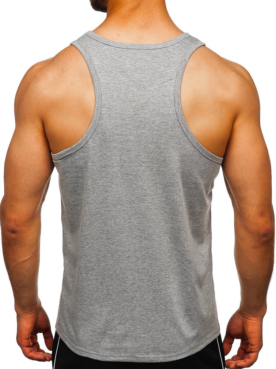 Men's Plain Tank Top White Bolf 99002