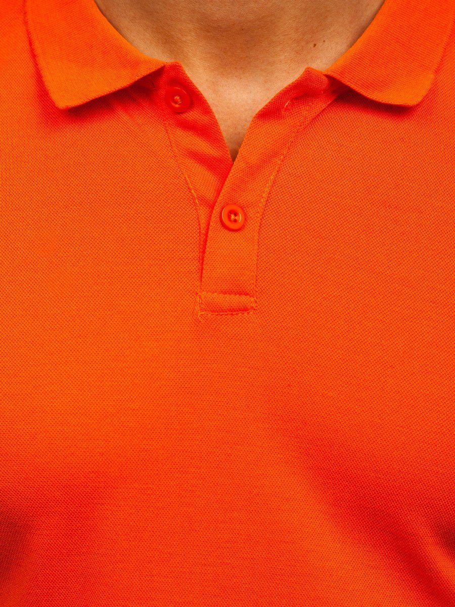 mens orange polo t shirt