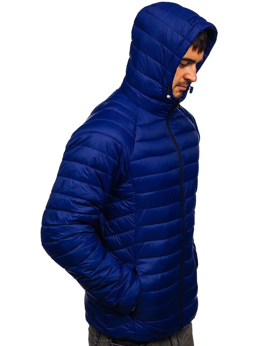 royal blue puffer jacket men