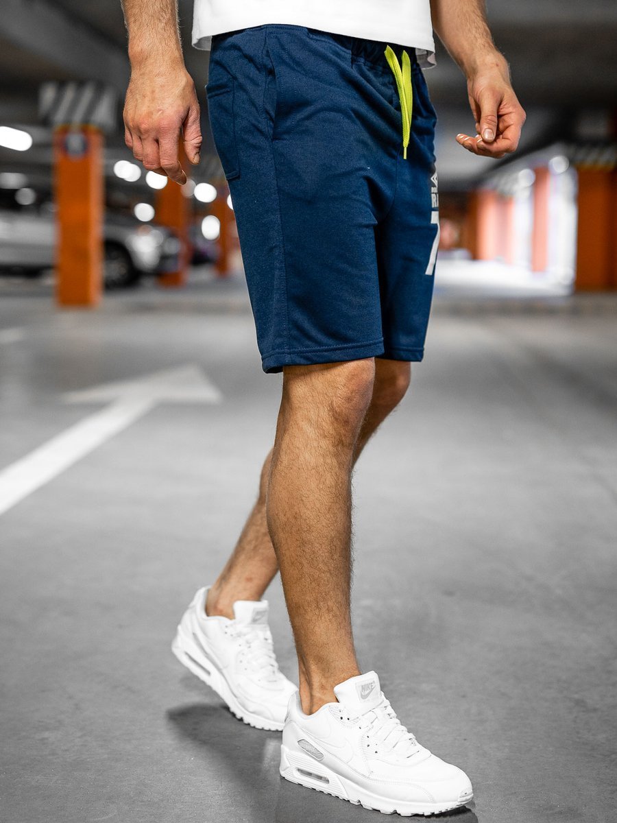 Mens navy sales sweat shorts