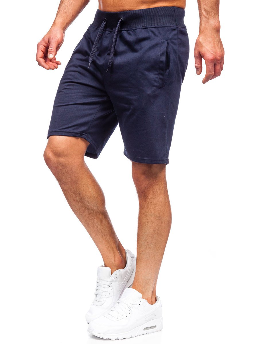 Men's Sweat Shorts Navy Blue Bolf K10003