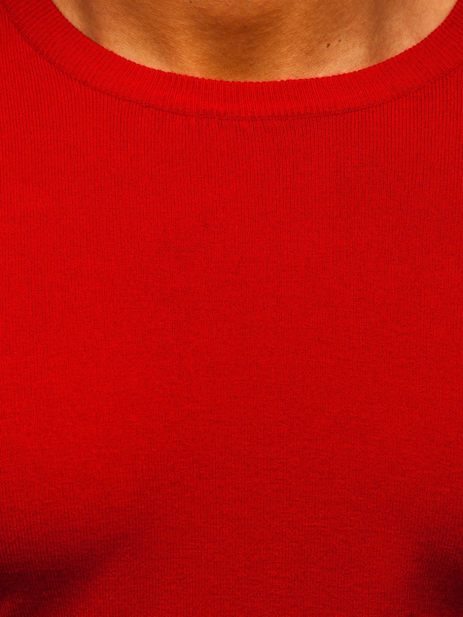 mens sweater red