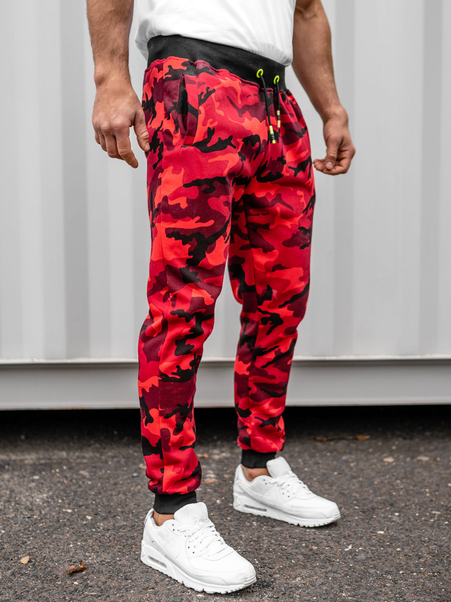 Camo red deals pants