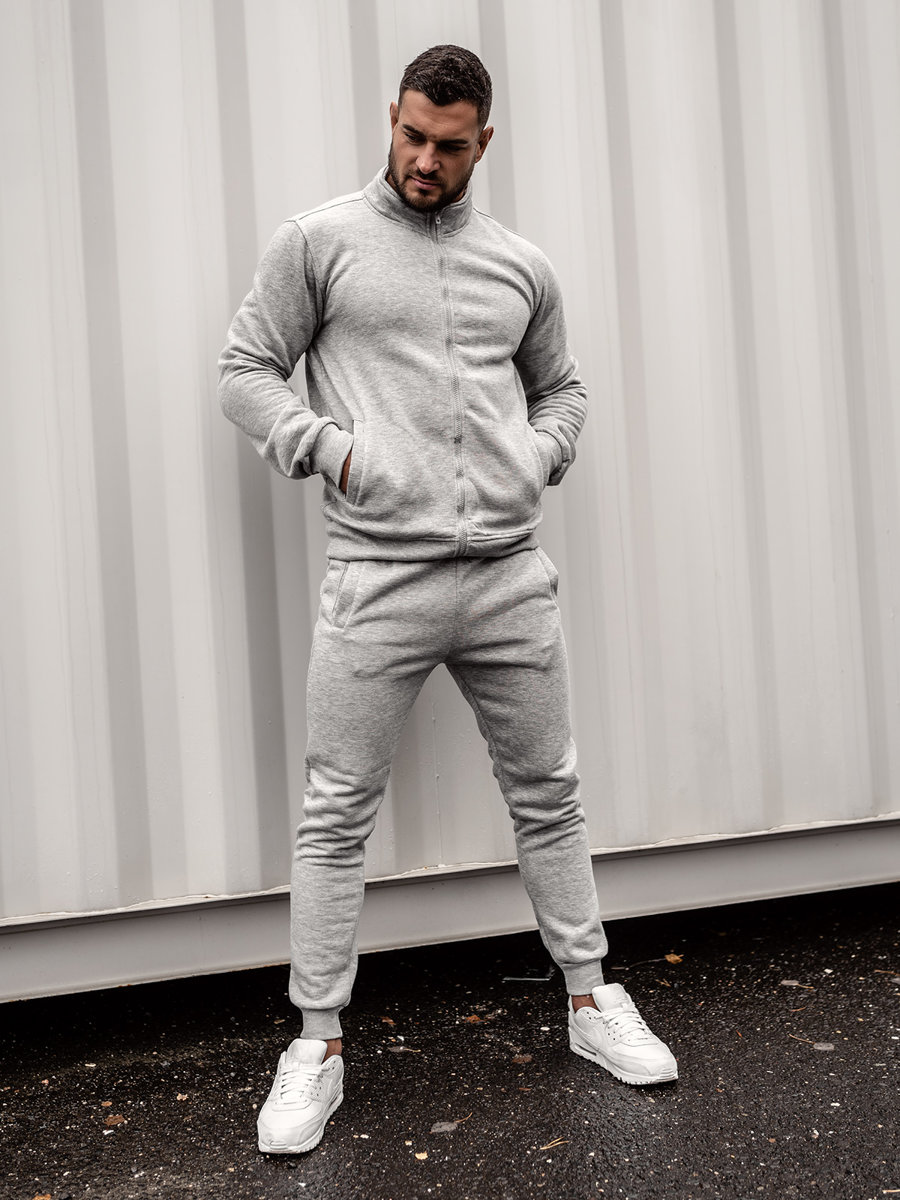 Men grey tracksuit online