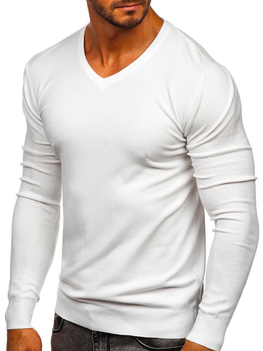 men's v neck sweater